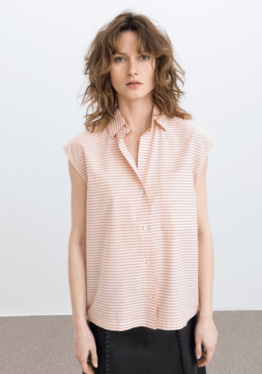 Shop Aeron Island - Sleeveless Shirt In Pink