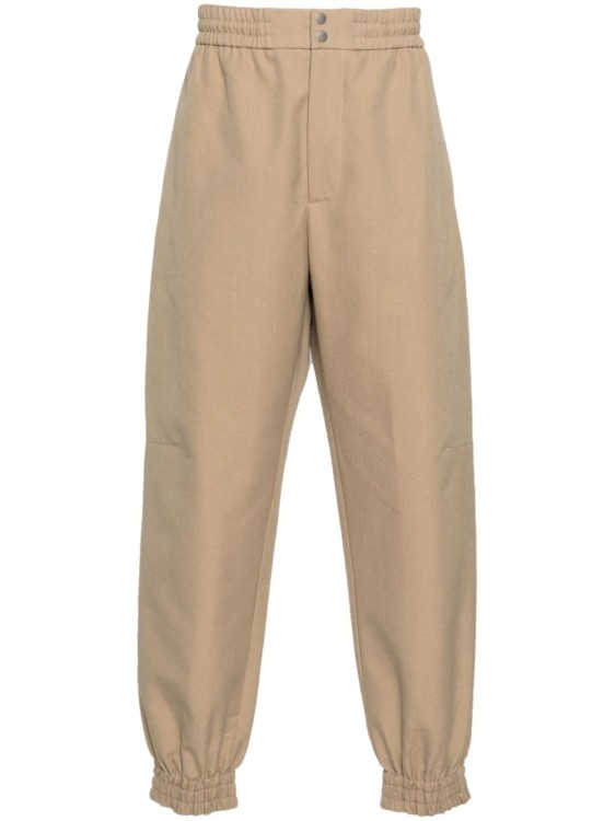 Shop Alexander Mcqueen Beige Cotton Cargo Pants In Brown