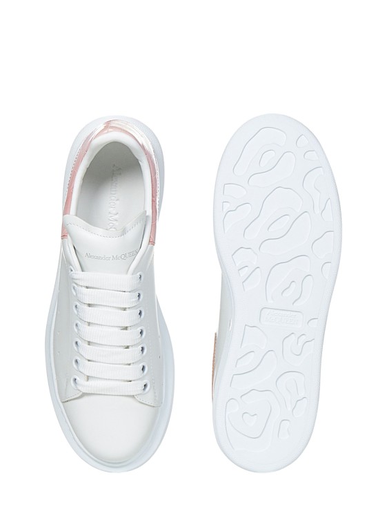 Shop Alexander Mcqueen White Calf Leather Sneakers