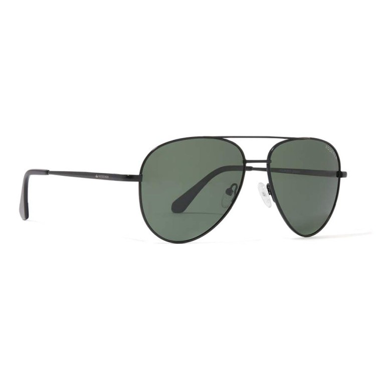Shop Roderer James Aviator Polarized Sunglasses - Black Matt / Green