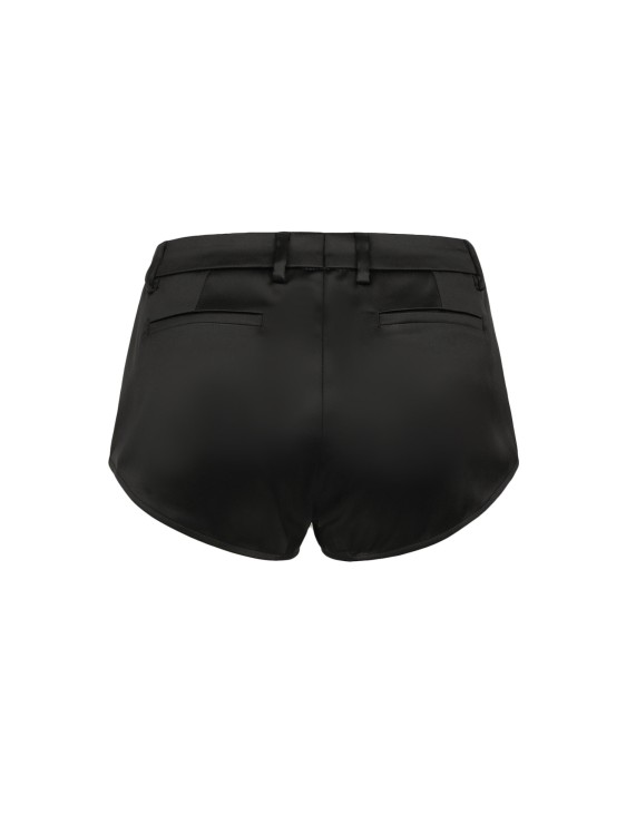 Shop Dolce & Gabbana Satin Shorts In Black