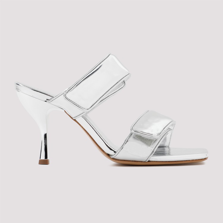 Gia Borghini Jacquemus Small Bambimou Shoulder Bag In Silver