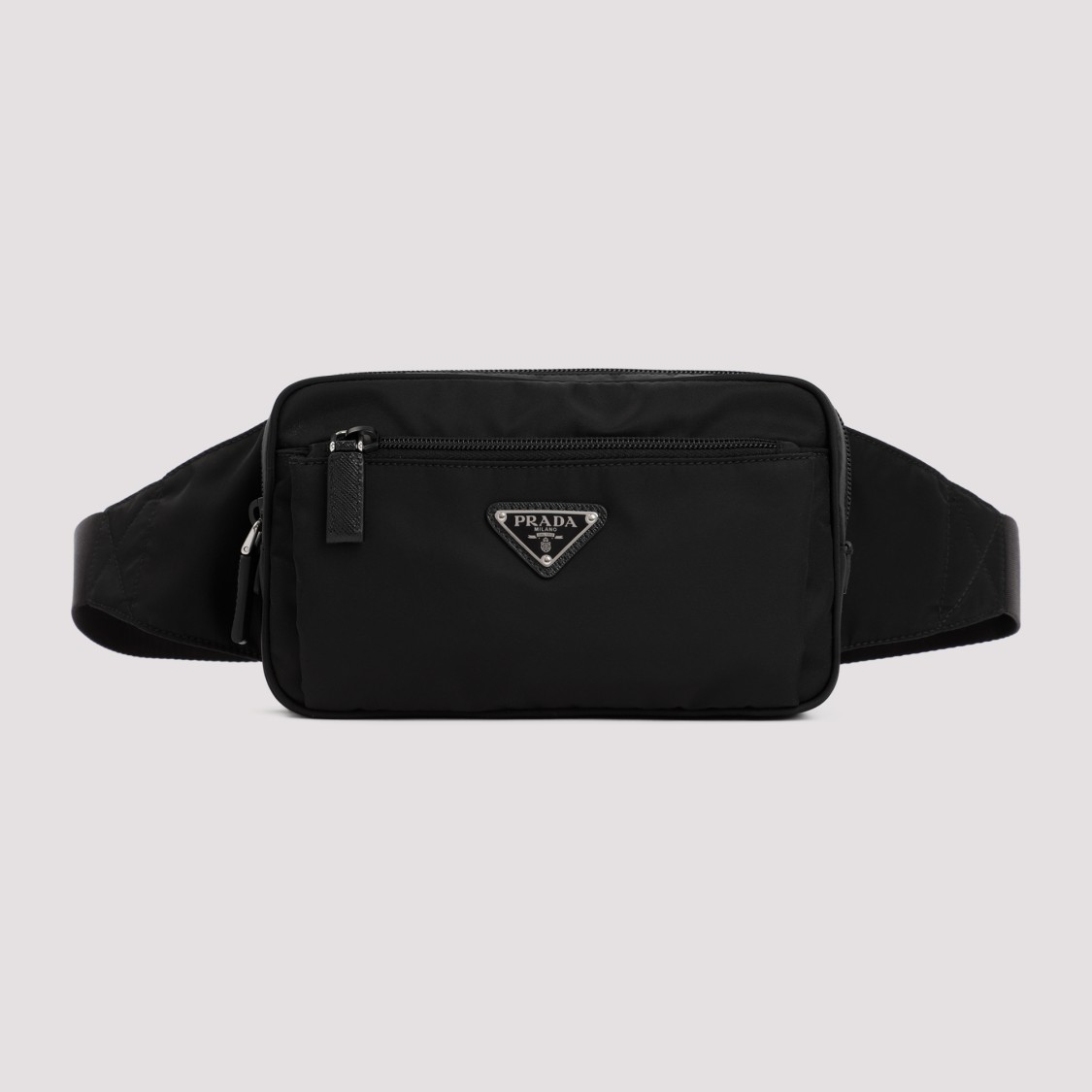 Prada Men's Re-nylon Bumbag In Black