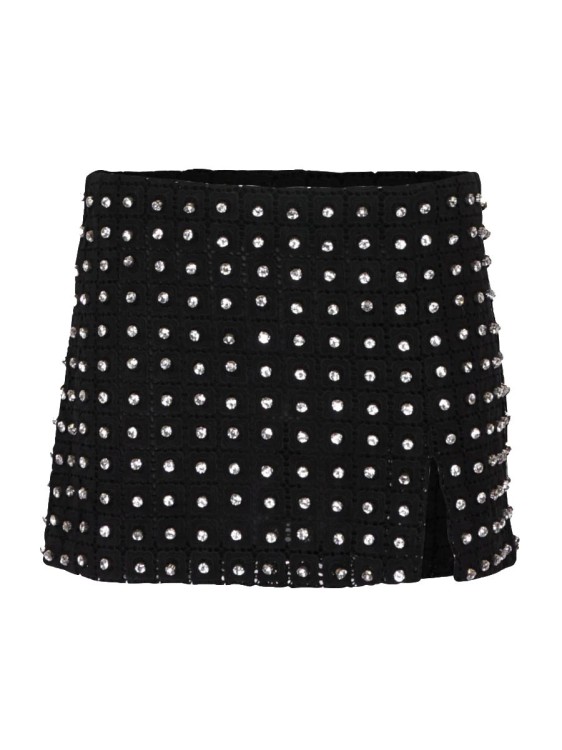 Shop Des Phemmes Black Cotton Skirt