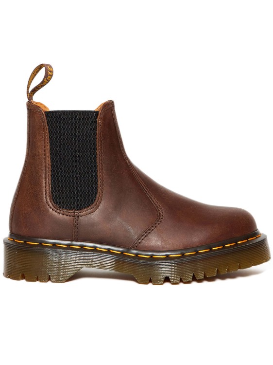 Dr. Martens Brown Oiled Leather Chelsea Boot In Black