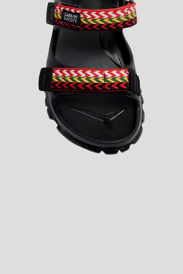 Suicoke X Lanvin Man Sandals Black Size 9 Eva (ethylene - Vinyl - Acetate) In Black
