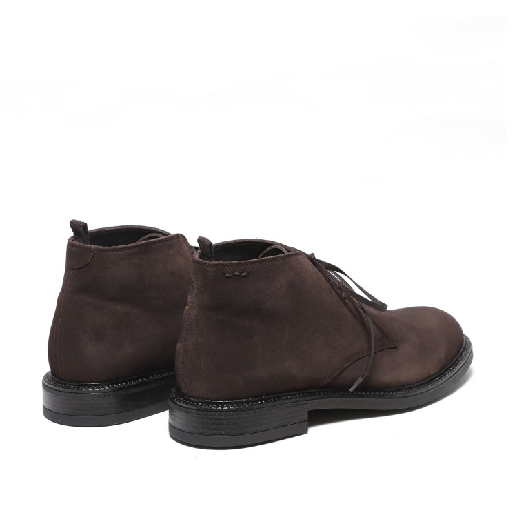 Shop Alexander Hotto Ankle Boot In Raven Ebony Suede In Brown