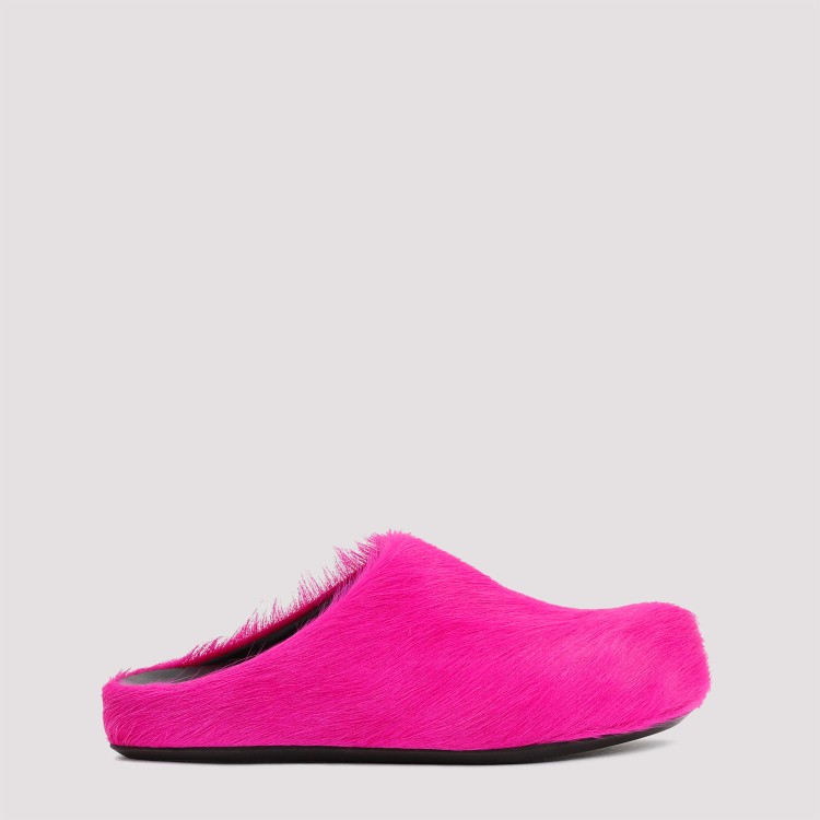 Marni Pink Fussbett Sabot Slip-on Loafers In Pink