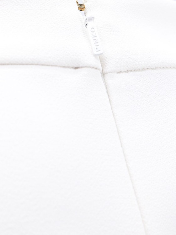 Shop Pinko Stretch Crêpe Tech Fabric Trouser In White