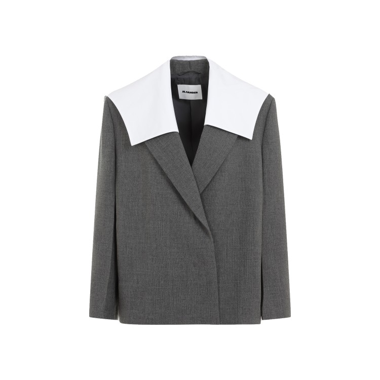 Jil Sander Grey Wool Jacket In Gray