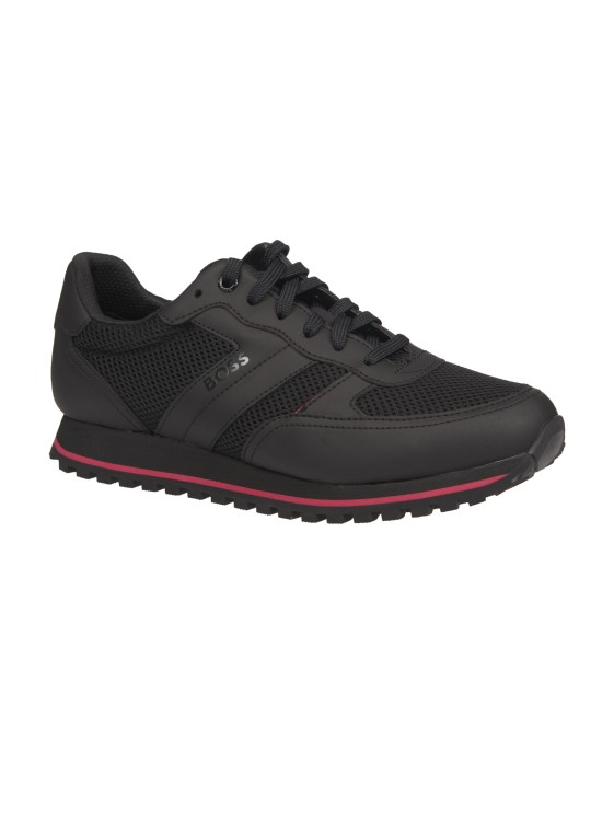 Shop Hugo Boss Parkour Sneakers In Black