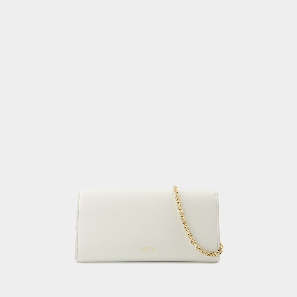 Patou Mini Wallet On Chain In Neutrals