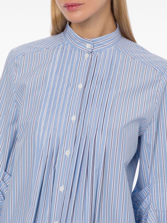 Shop Alberta Ferretti Striped Shirt In Blue