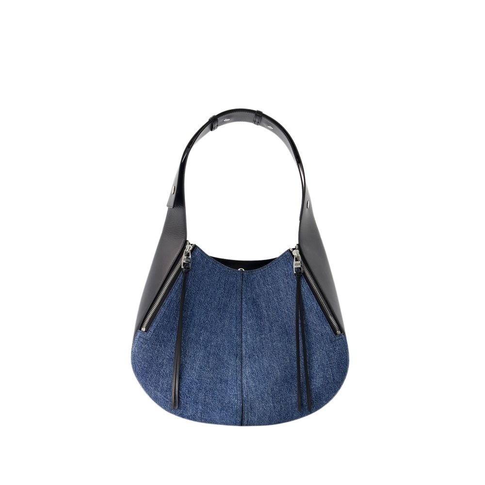 Alexander Mcqueen The Skull Hobo Bag In Blue