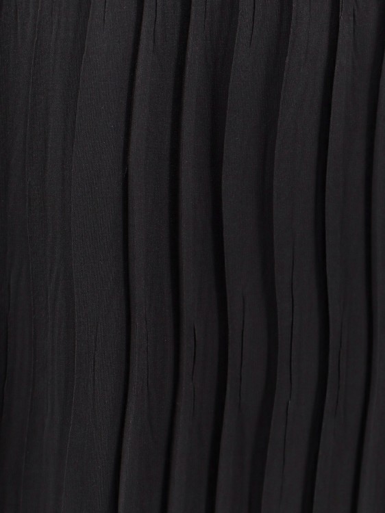 Shop Giorgio Armani Pleated Jersey Trouser In Black