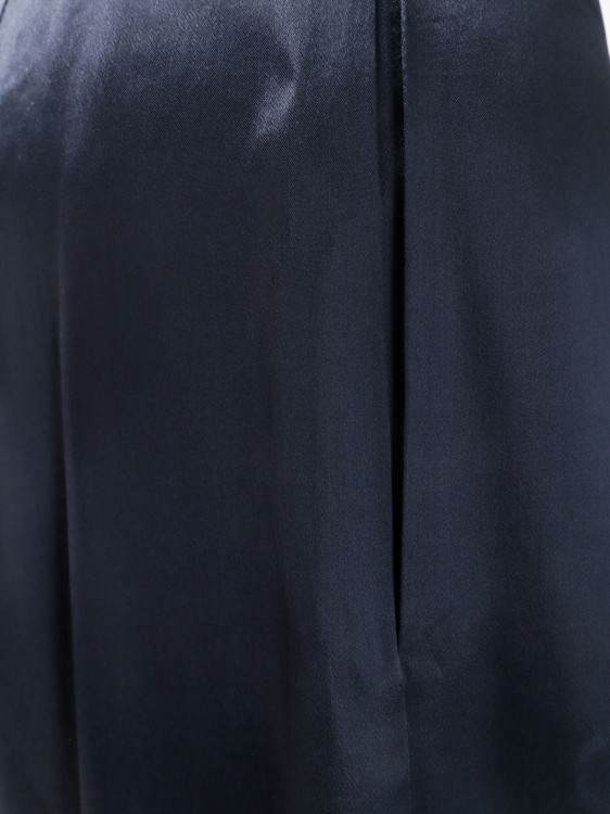 Shop Erika Cavallini Wide Satin Trouser In Black