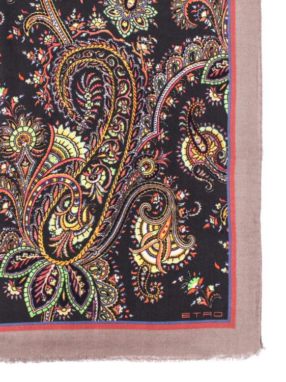 Shop Etro Wool And Cashmere Scarf In Brown