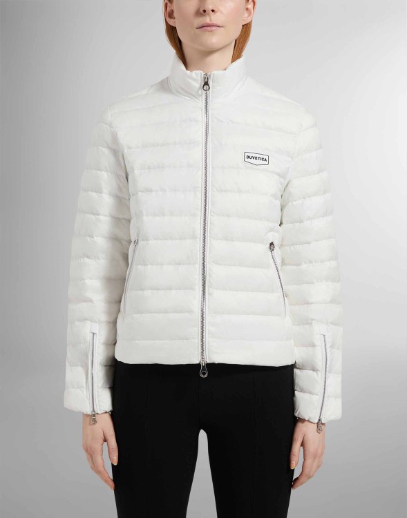 Shop Duvetica White Bedonia Puffer Jacket