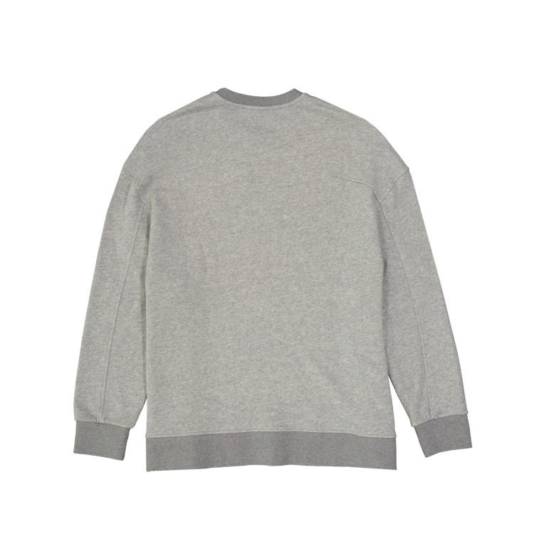 Shop Neil Barrett Grey Cotton Sweatshirt
