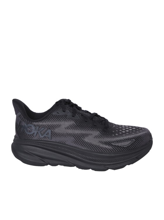 Shop Hoka One Clifton 9 Sneakers In Black
