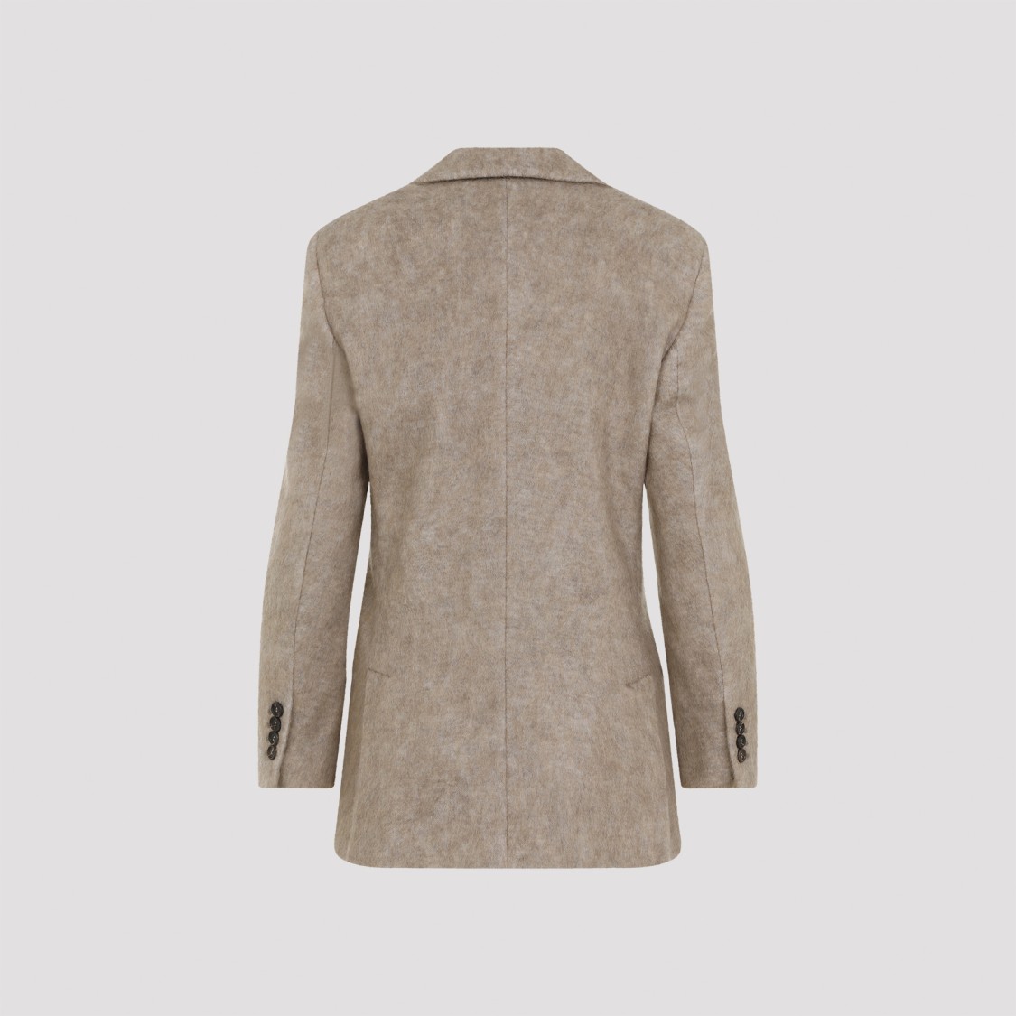 Brunello Cucinelli Mohair Jacket Women In Brown
