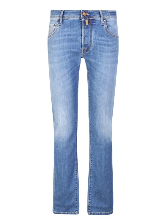 Shop Jacob Cohen Blue Slim-cut Jeans