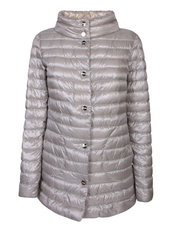 Shop Herno A-shape Down Jacket In Neutrals