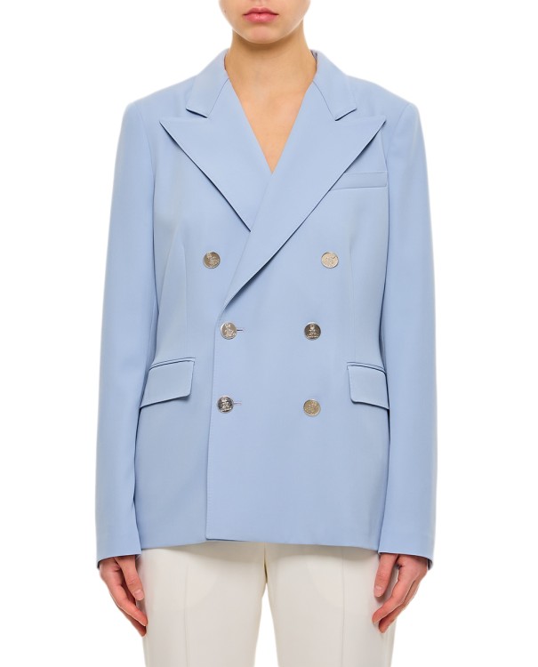 Ralph Lauren Camden Wool Gabardine Double-breasted Jacket In Blue