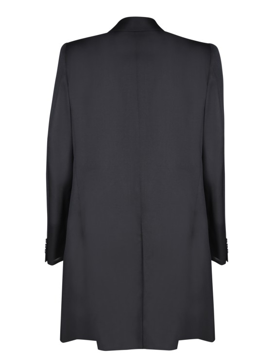 Shop Comme Des Garçons Wool Coat In Black