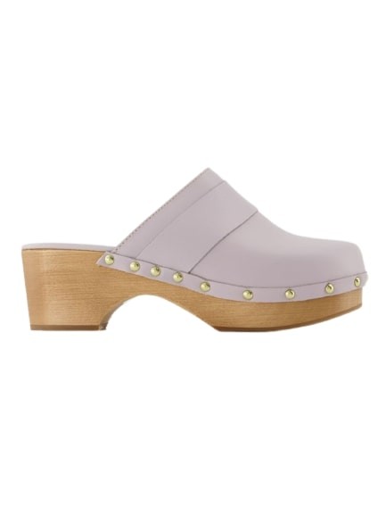 Aeyde Bibi Clogs In Purple