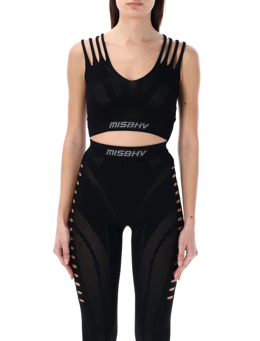 Misbhv Future Sport Mesh Top In Black