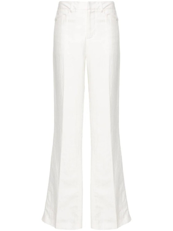 Shop Zadig & Voltaire Pistol Tailleur Straight-leg Trousers In White