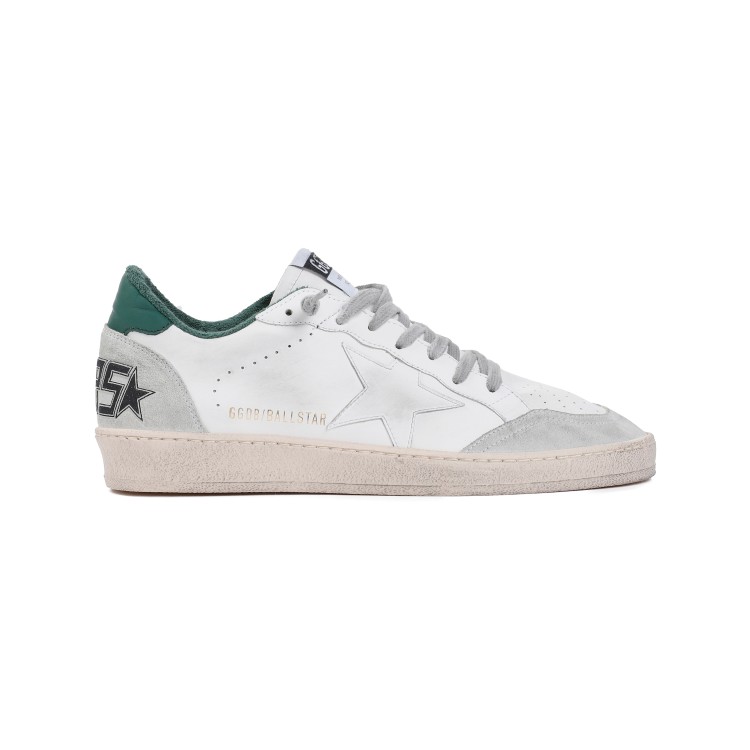 Golden Goose Off-white Calf Leather Sneakers With Signature Star Patch In White