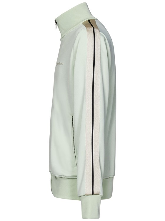 Shop Palm Angels Mint-colored Technical Fabric Track Jacket In White