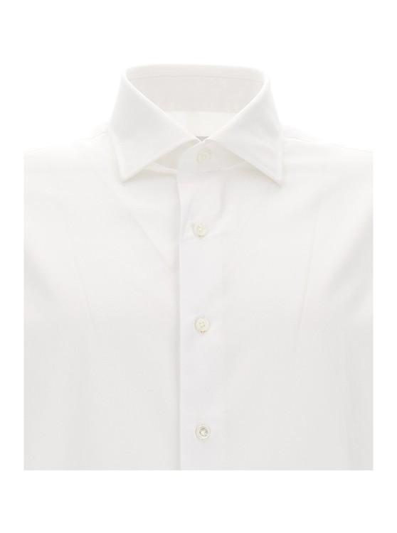 Shop Gaudenzi Slim Fit Shirt In White