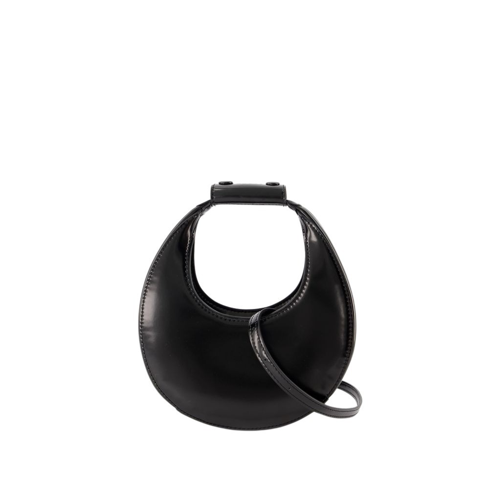 Staud Good Night Moon Purse - Leather - Black In Black
