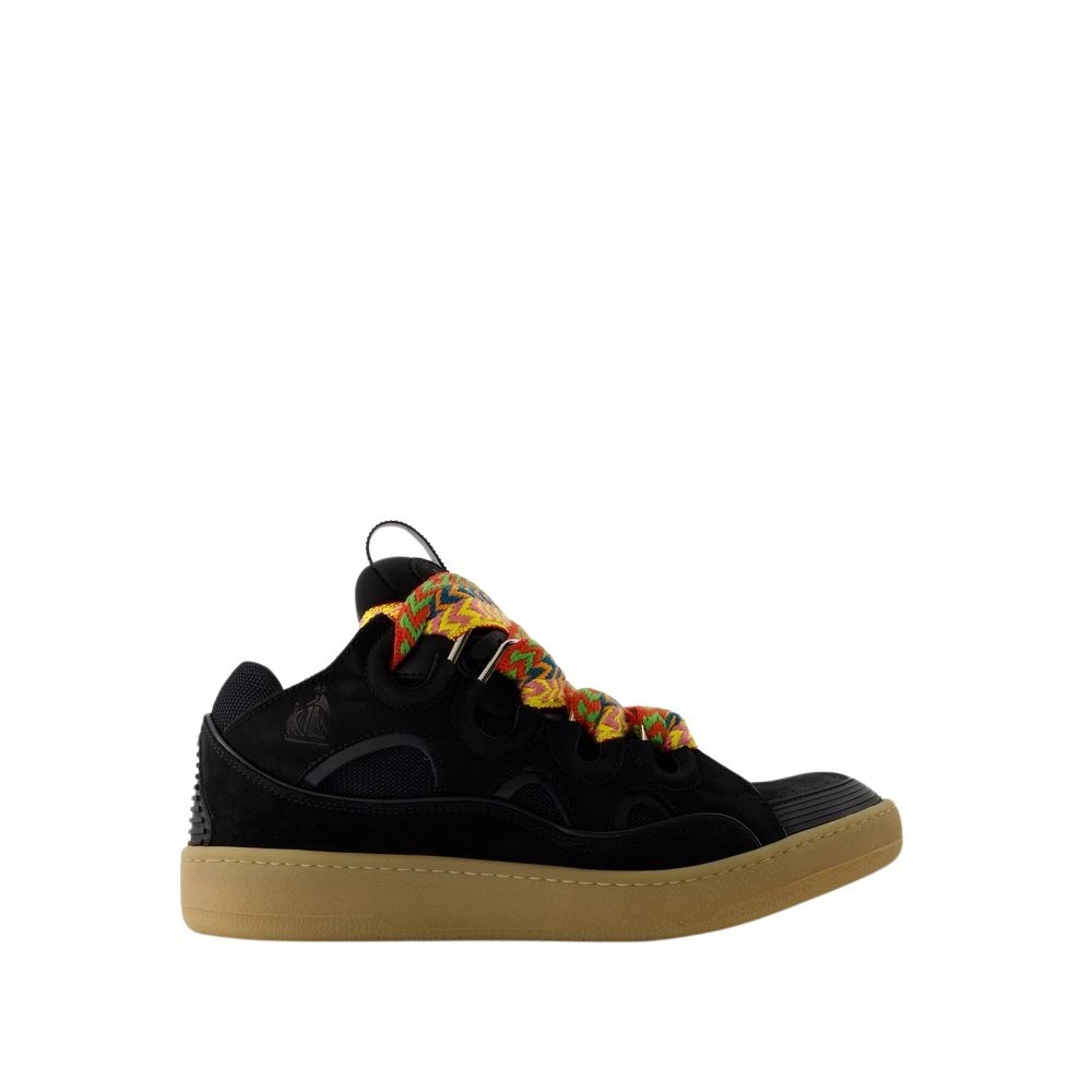 LANVIN LANVIN CURB SNEAKERS - LEATHER - BLACK 