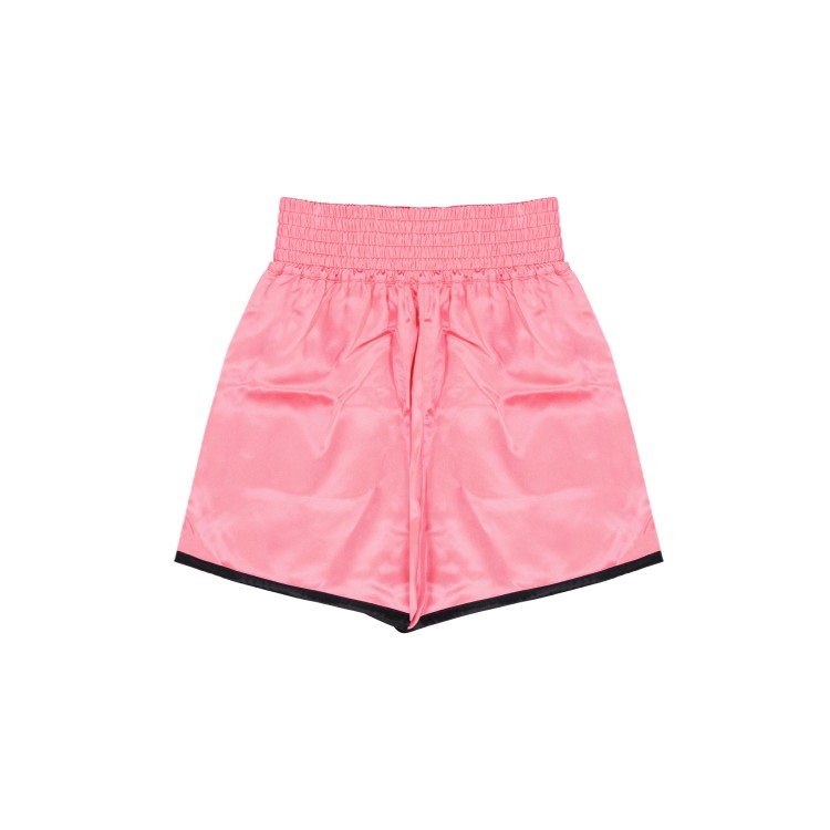 Shop Dior Vibe Satin Shorts In Pink