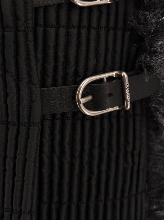 Shop Durazzi Milano Quilted Nylon Mini Kilt In Black