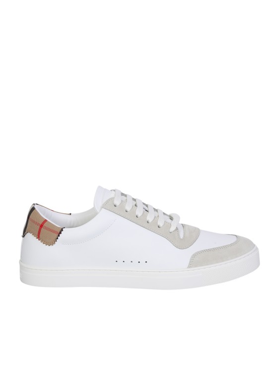 BURBERRY ROBIN LOW TOP LEATHER TRAINERS,8ce339d2-d6c2-8c40-b00e-5be9fdee0b2d