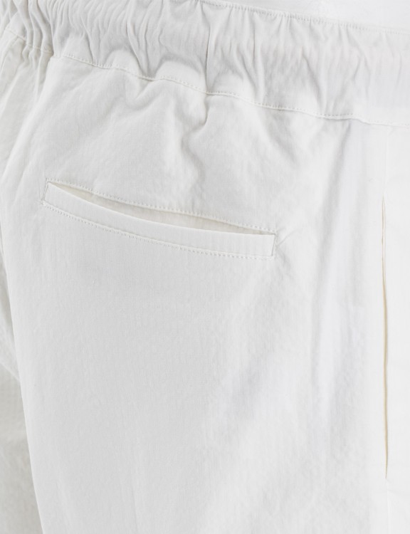 Shop Doppiaa Practical Cotton Bermuda Shorts In White