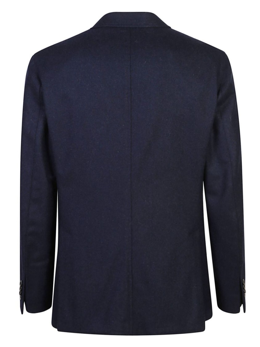 Boglioli Single-breasted Wool Blazer In Blue