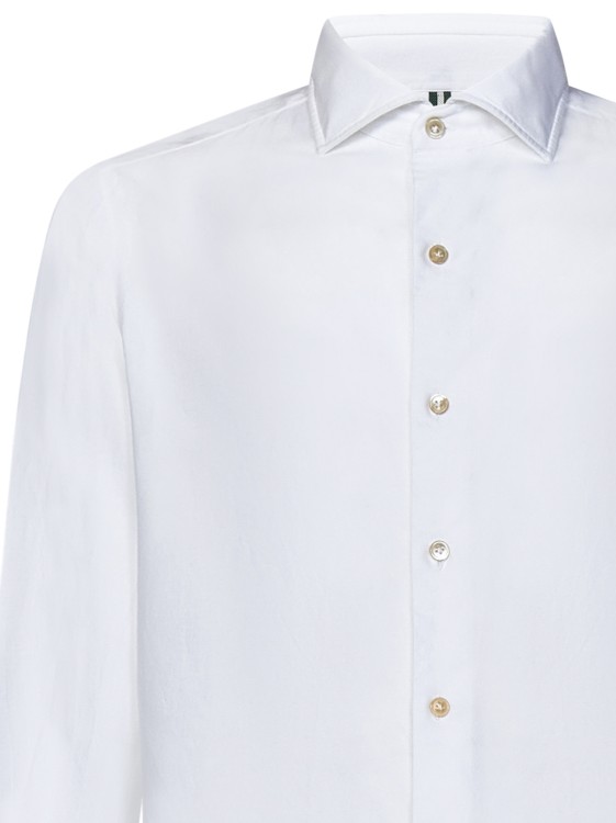 Shop Luigi Borrelli White Cotton Shirt