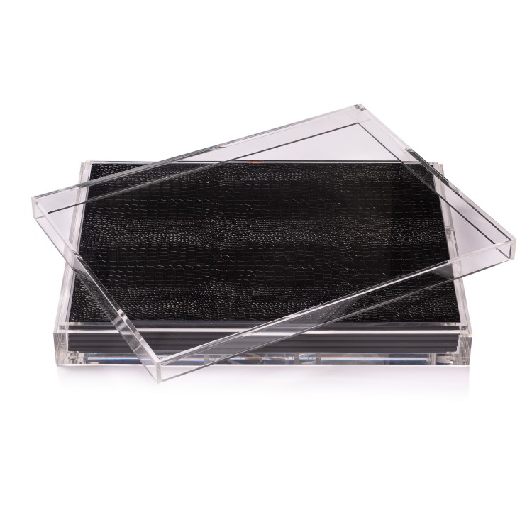 Shop Posh Trading Servebox Clear Python Black In Not Applicable