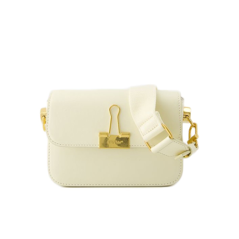 Off-white Hobo Plain Binder Bag In Neutrals