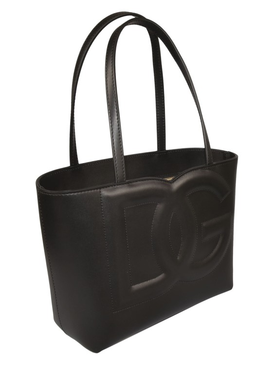 Shop Dolce & Gabbana Small Dg Logo Tote Bag In Black