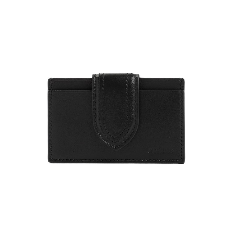 Jacquemus Le Bambino Leather Cardholder In Black