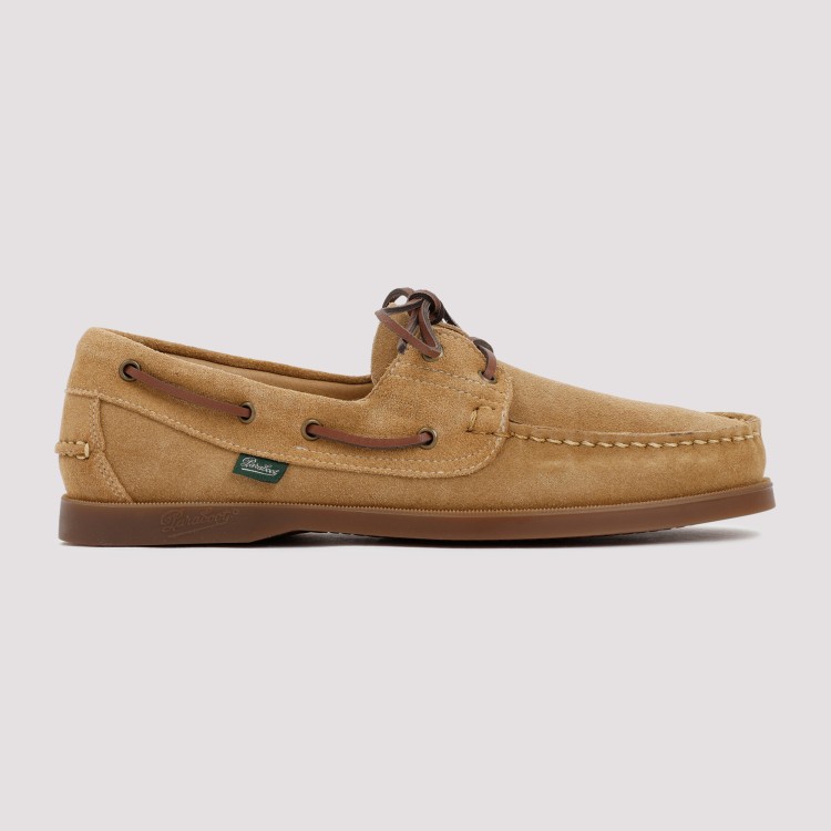 Shop Paraboot Brown Leather Barth Loafers