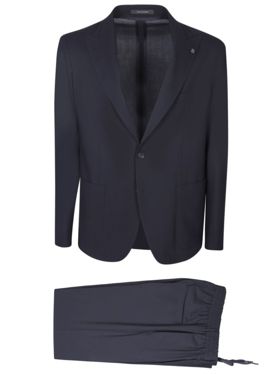 Shop Tagliatore Wool-blend Suit In Blue