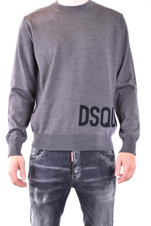 Shop Dsquared2 Grey Wool Sweater